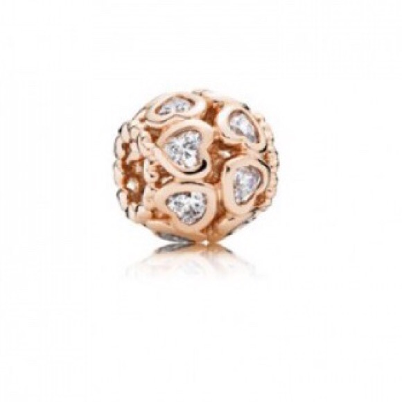 NWOT pandora love all around charm, rose gold - Picture 1 of 4